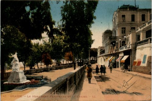 Grasse, Le Monument Fragonard et le Casino