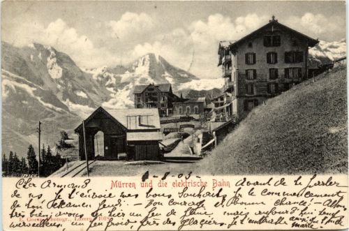 Mürren und die elektrische Bahn