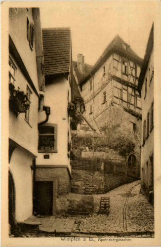 Wimpfen - Apothekergässchen