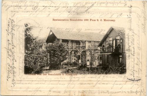 Gruss von der Sennhütte bei Bad Pyrmont
