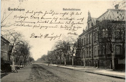 Gardelegen - Bahnhofstrasse - Bahnpost Berlin Hannover