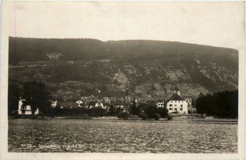 Neuveville vue du lac