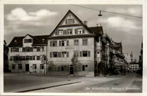 Rorschach - Rathaus und Hauptstrasse