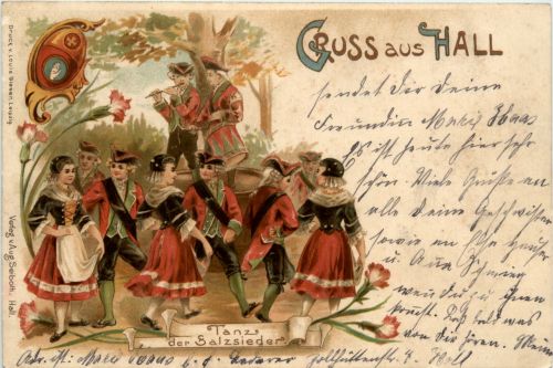 russ aus Hall - Tanz der Salzlieder - Litho