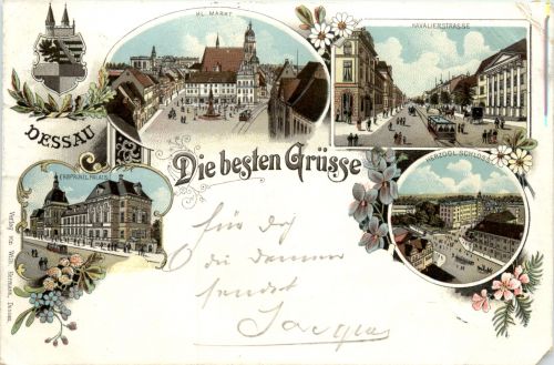 Gruss aus Dessau - Litho