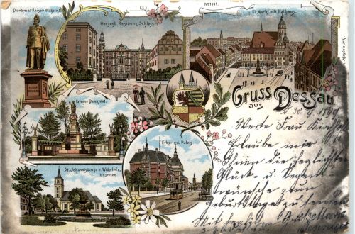 Gruss aus Dessau - Litho