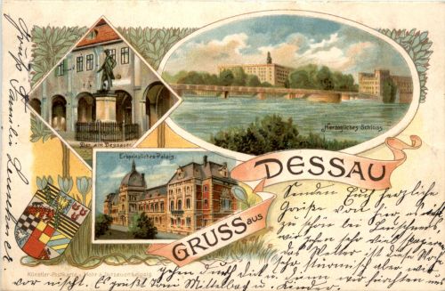 Gruss aus Dessau - Litho