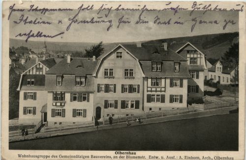 Olbernhau - Wohnhausgruppe des Gemeinnützigen Bauvereins an der Blumenstr.