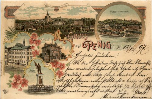 Gruss aus Penign - Litho