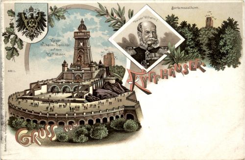 Gruss Kyffhäuser - Litho