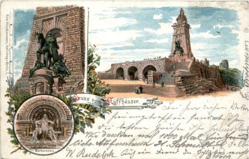 Gruss Kyffhäuser - Litho