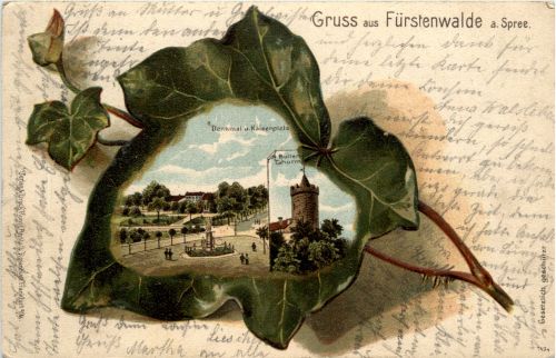 Gruss aus Fürstenwalde - Litho