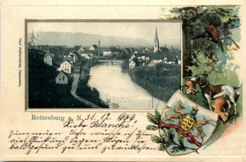 Rottenburg am Neckar - Prägekarte