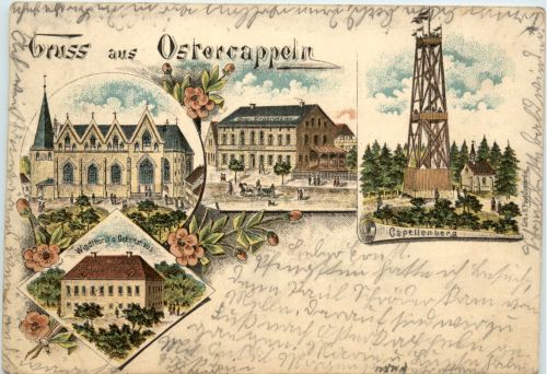 Gruss aus Ostercappeln - Litho