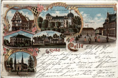Gruss aus Celle - Litho
