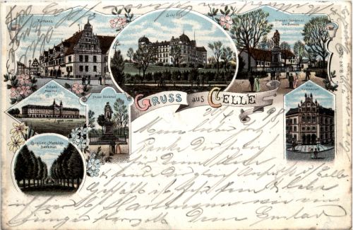 Gruss aus Celle - Litho