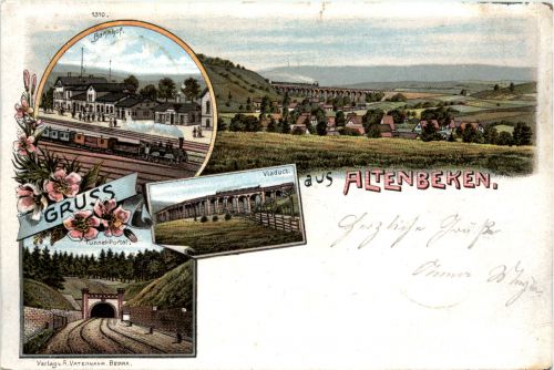 Gruss aus Altenbeken- Litho