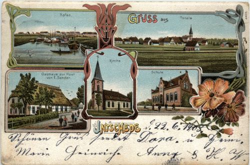 Gruss aus Intschede - Litho - Blender