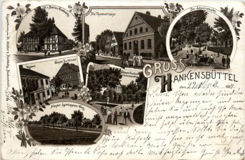 Gruss aus Hankenbüttel - Litho 1897