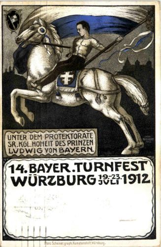 Würzburg - Turnfest 1912 - Privatganzsache PP27 C58
