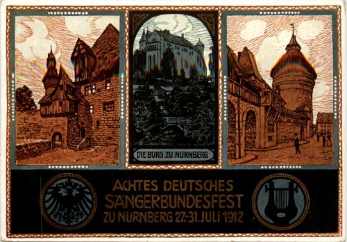 Nürnberg -Sängerbundesfest 1912 - Privatganzsache PP27 C61