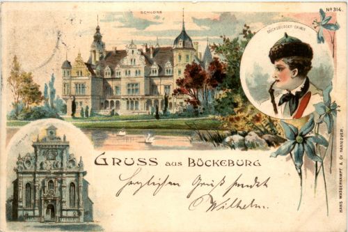 Gruss aus Bückeburg - Litho