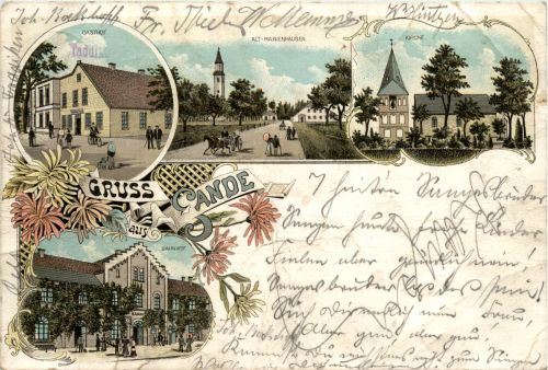 Gruss aus Sande - Litho