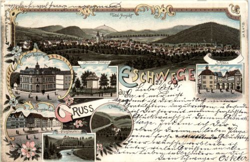 Gruss aus Eschwege - Litho