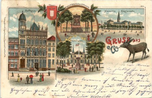 Gruss aus Wesel - Litho