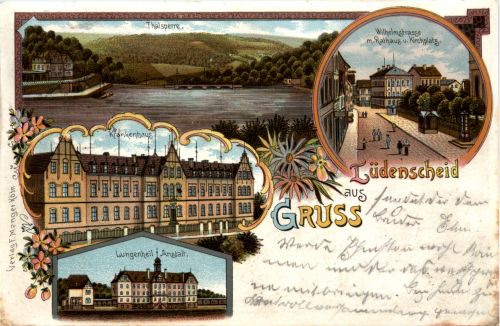 Gruss ausLüdenscheid - Litho