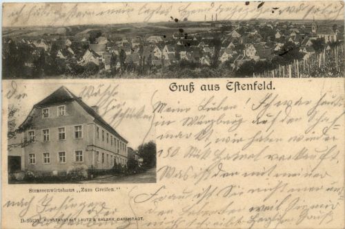 Gruss aus Estenfeld - Strassenwirtshaus Zum Greifen