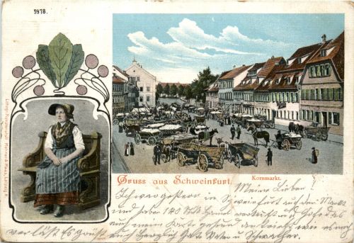 Gruss aus Schweinfurt - Kornmarkt