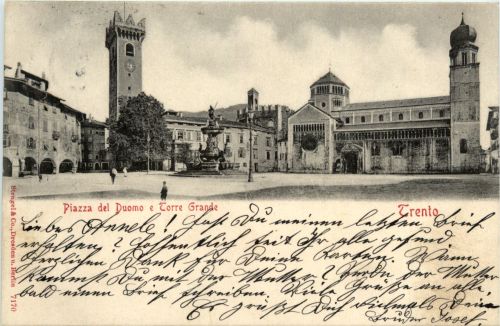 Trento - Piazza del Duomo e Torre Grande