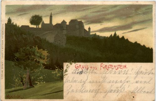 Gruss aus Fürstenstein - Künstlerkarte Mailick