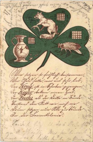 Krug Käfer Fuchs - Kleeblatt