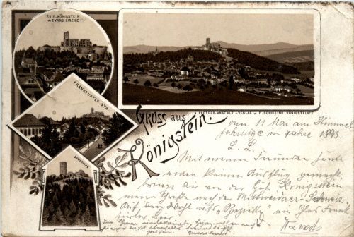 Gruss aus Königstein . Vorläufer 1893