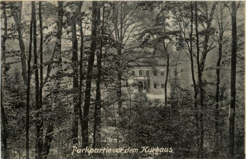Bad Lausigk - Parkpartie vor dem Kurhaus