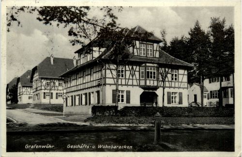 Grafenwöhr - Geschäfts und Wohnbaracken