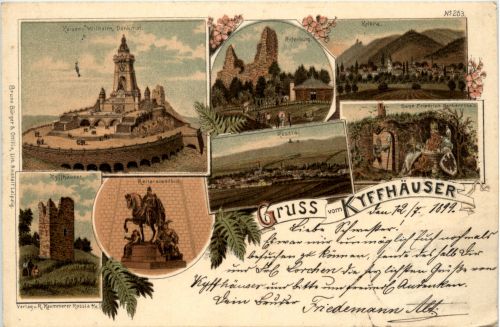 Gruss vom Kyffhäuser - Litho