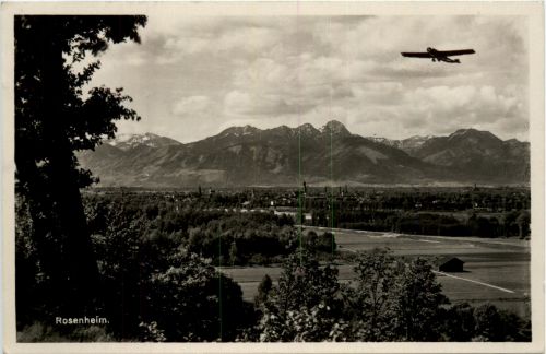 Rosenheim mit Flugzeug