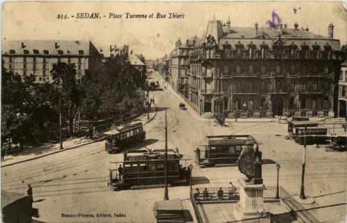 Sedan - Place Turene et Rue Thiers