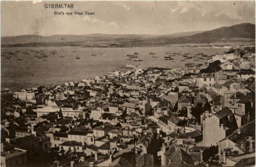 Gibraltar - Birds eye View Town