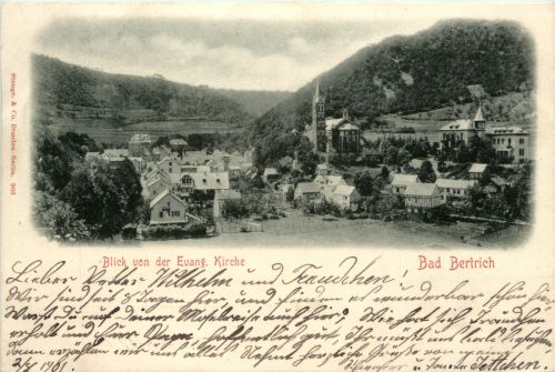 Bad Bertrich, Blick von der Evang. Kirche