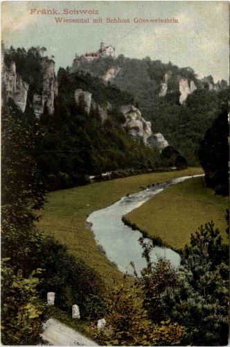 Wiesenttal mit Schloss Gössweinstein