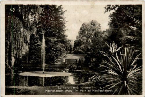 Kurort Harriehausen Harz, Im Park zu hachenhausen