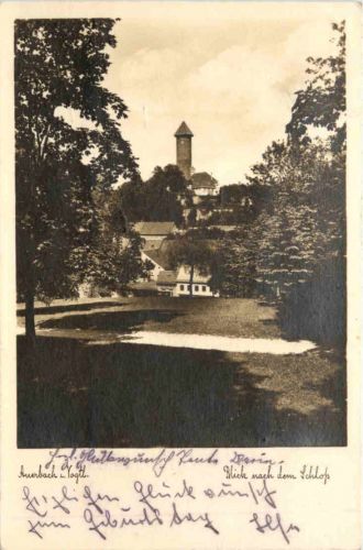 Auerbach, Blick nach dem Schloss