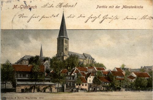 Möchengladbach, Partie mit der Münsterkirche
