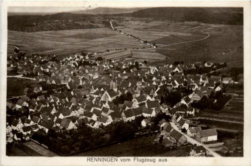 Renningen vom Flugzeug aus