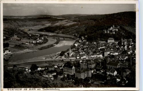 Wertheim am Main mit Taubermündung
