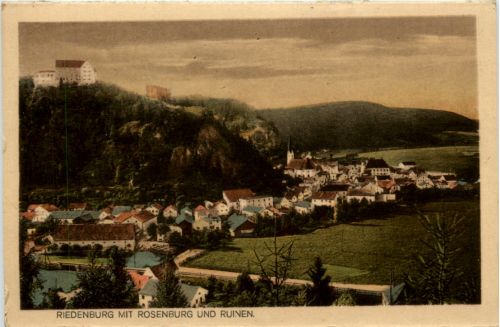 Riedenburg mit Rosenburg und Ruinen